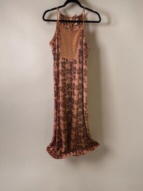 Xhilaration Boho Halter Maxi Dress Size XL